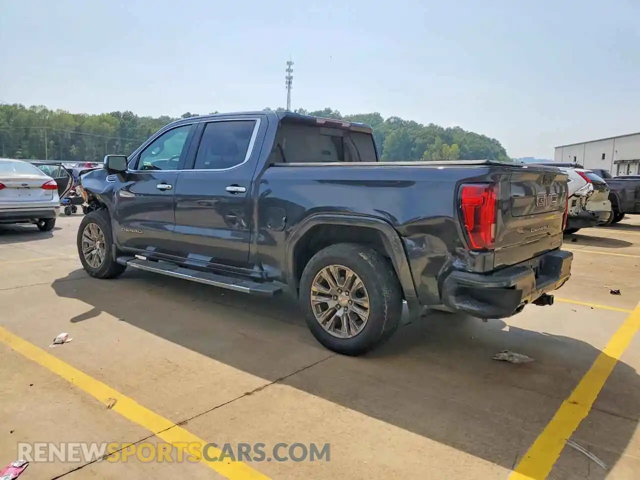 2 fotografías del automóvil dañado 1GTU9FEL9MZ392166 GMC SIERRA 2021