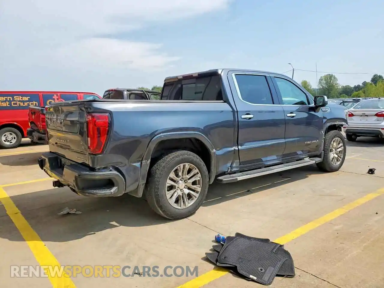 3 fotografías del automóvil dañado 1GTU9FEL9MZ392166 GMC SIERRA 2021