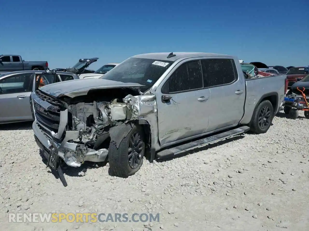 1 Photograph of a damaged car 3GTP8CED3MG282544 GMC SIERRA 2021