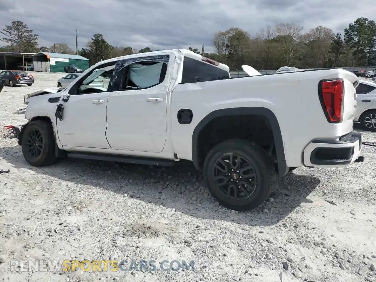 2 fotografías del automóvil dañado 3GTP8CEKXMG120490 GMC SIERRA 2021