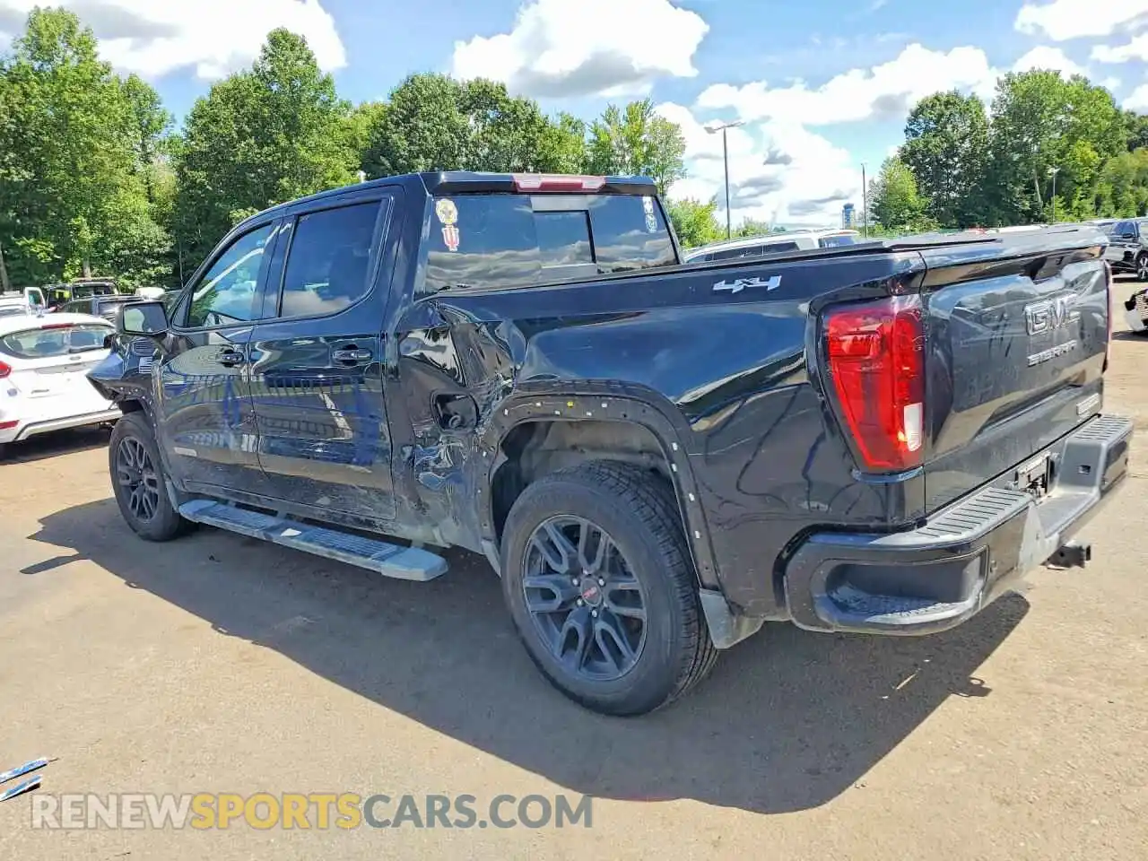 2 fotografías del automóvil dañado 3GTP9CEK5MG165415 GMC SIERRA 2021