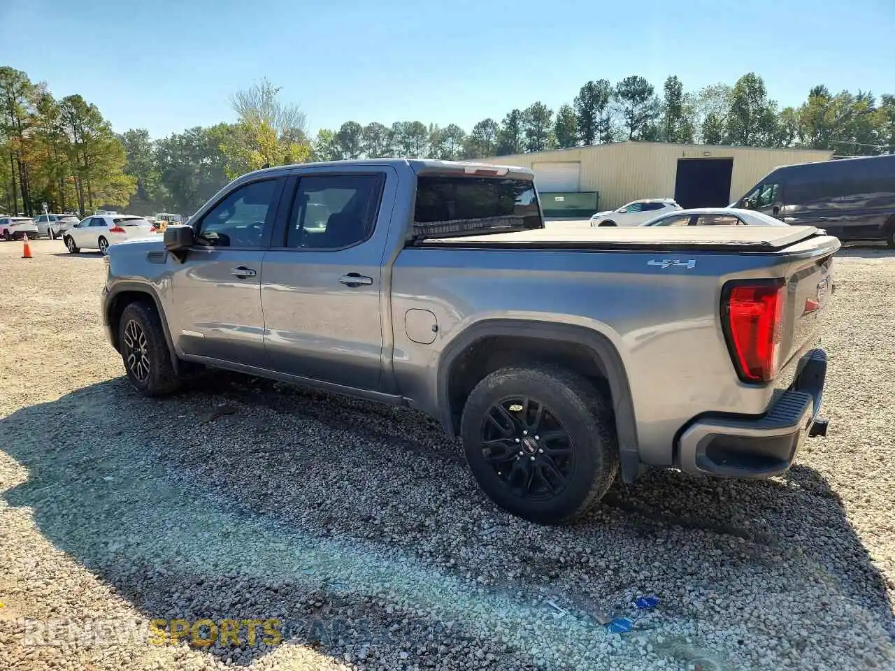 2 fotografías del automóvil dañado 3GTP9CEK9MG268952 GMC SIERRA 2021