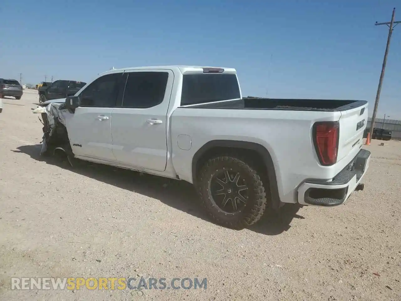 2 fotografías del automóvil dañado 3GTP9EED4MG423064 GMC SIERRA 2021