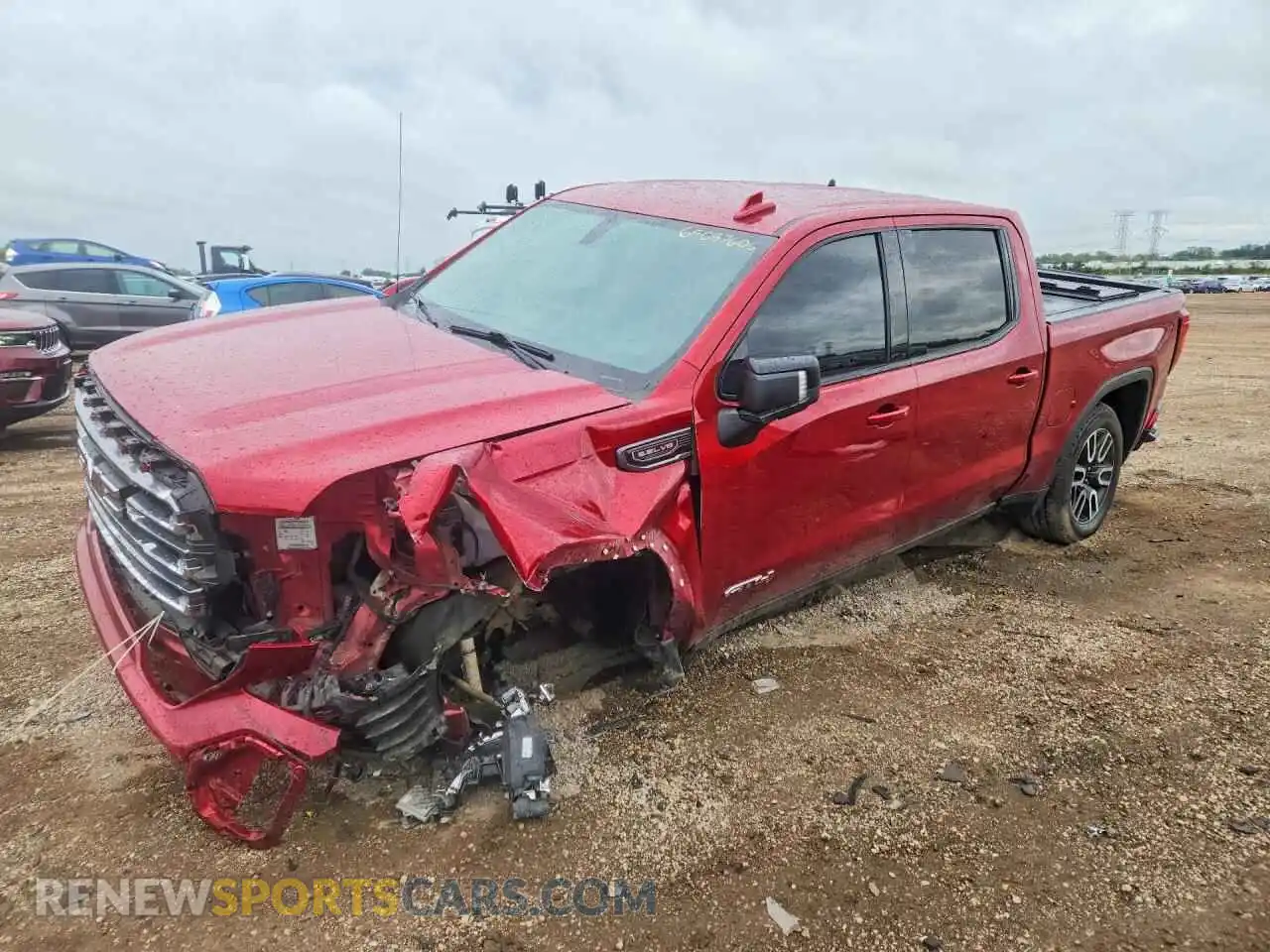 1 Photograph of a damaged car 3GTP9EED5MG256763 GMC SIERRA 2021