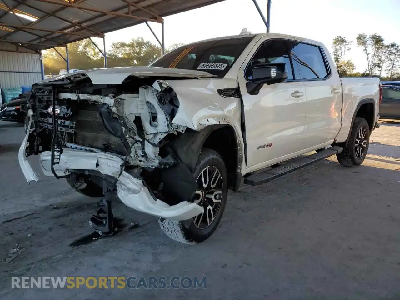 1 Photograph of a damaged car 3GTP9EED6MG418626 GMC SIERRA 2021
