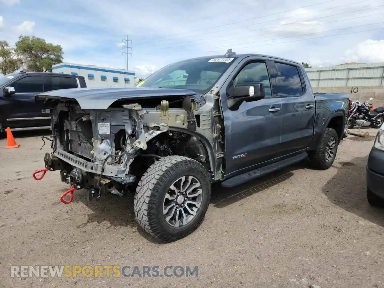 1 Photograph of a damaged car 3GTP9EEDXMG325432 GMC SIERRA 2021