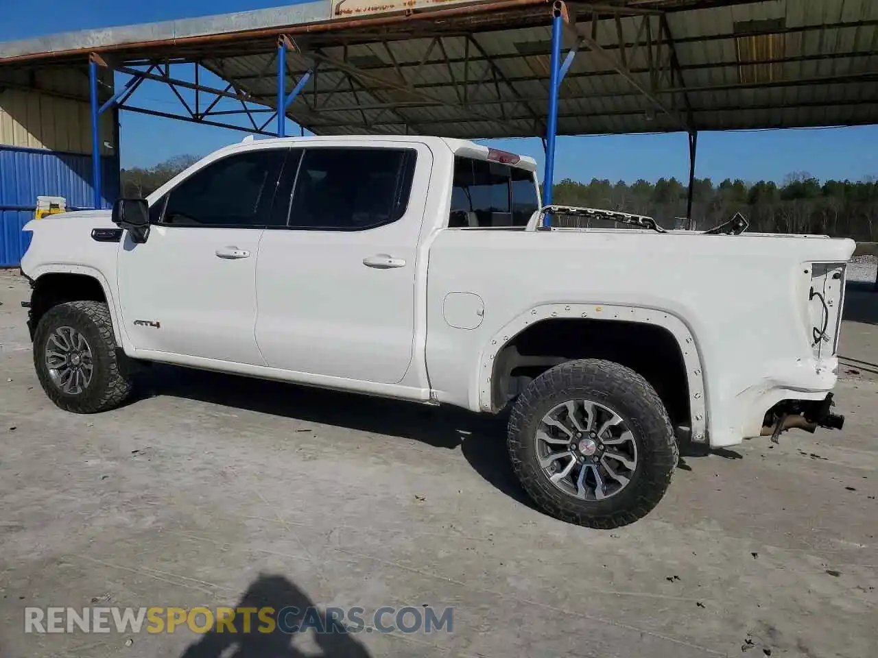 2 fotografías del automóvil dañado 3GTP9EEL6MG296356 GMC SIERRA 2021