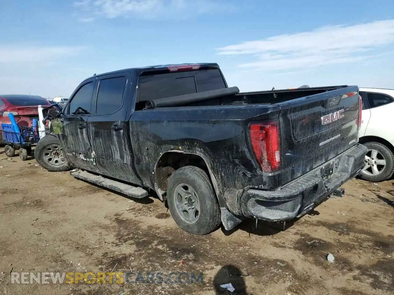 2 Photograph of a damaged car 3GTP9EEL7MG261132 GMC SIERRA 2021