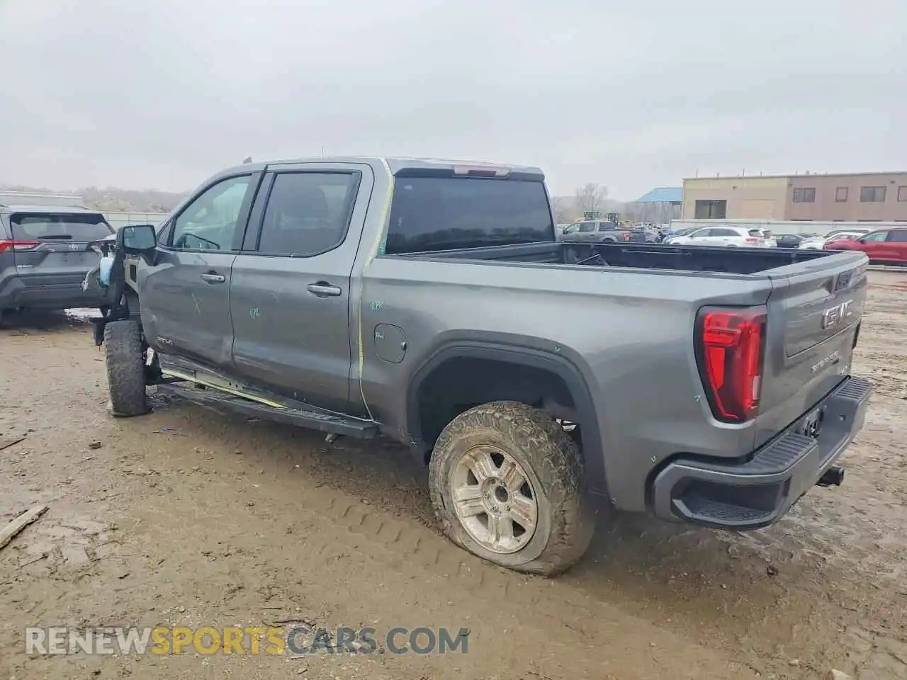 2 Photograph of a damaged car 3GTP9EEL9MG418420 GMC SIERRA 2021