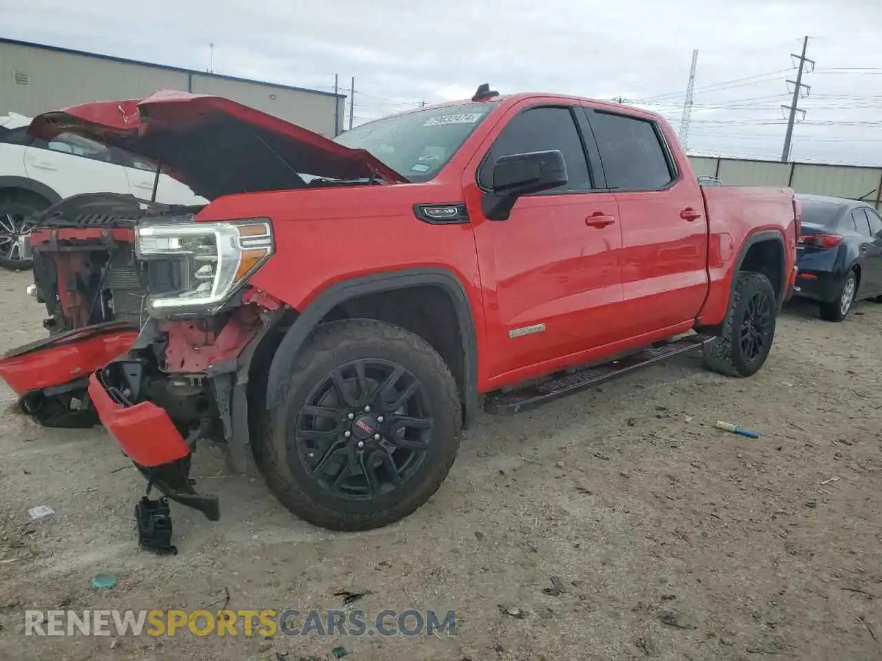 1 Photograph of a damaged car 3GTU9CED9MG477287 GMC SIERRA 2021