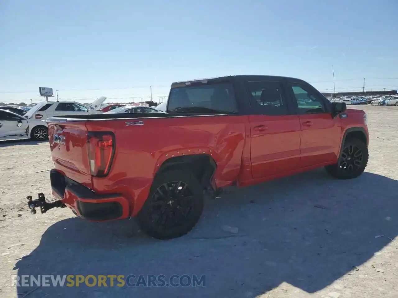 3 Photograph of a damaged car 3GTU9CET2MG125854 GMC SIERRA 2021