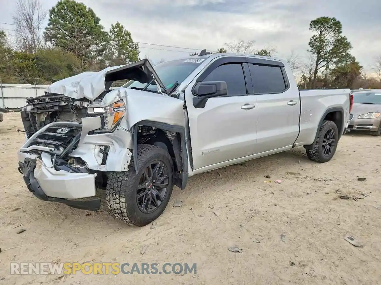 1 Photograph of a damaged car 3GTU9CET2MG436202 GMC SIERRA 2021