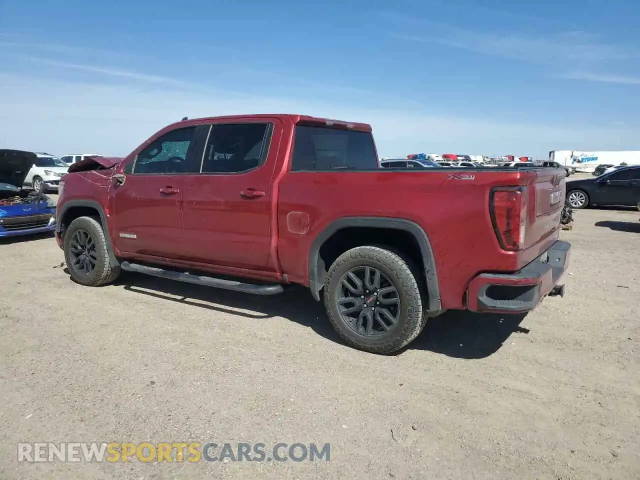 2 Photograph of a damaged car 3GTU9CET9MG345332 GMC SIERRA 2021
