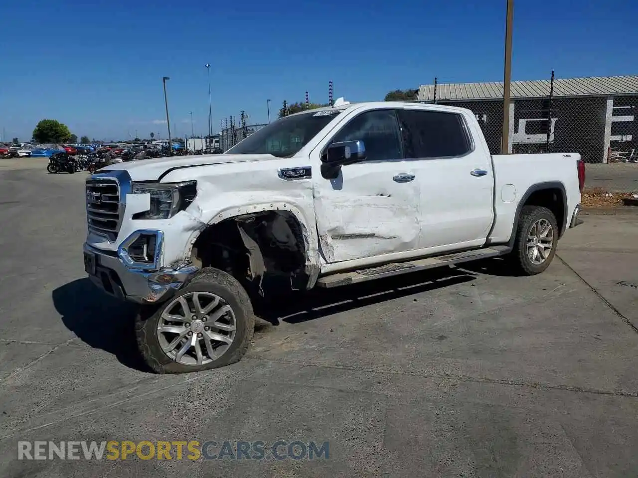 1 Photograph of a damaged car 3GTU9DED1MG449957 GMC SIERRA 2021