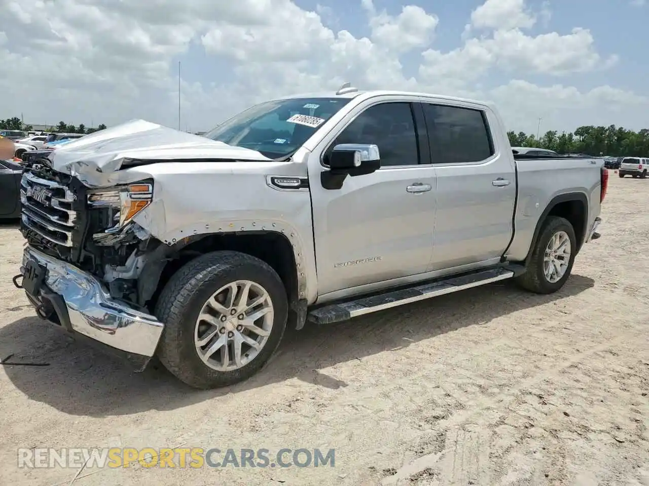 1 Photograph of a damaged car 3GTU9DED4MG201833 GMC SIERRA 2021