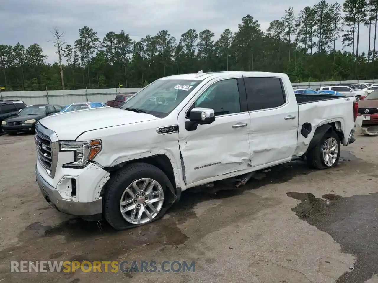 1 Photograph of a damaged car 3GTU9DED7MG162977 GMC SIERRA 2021