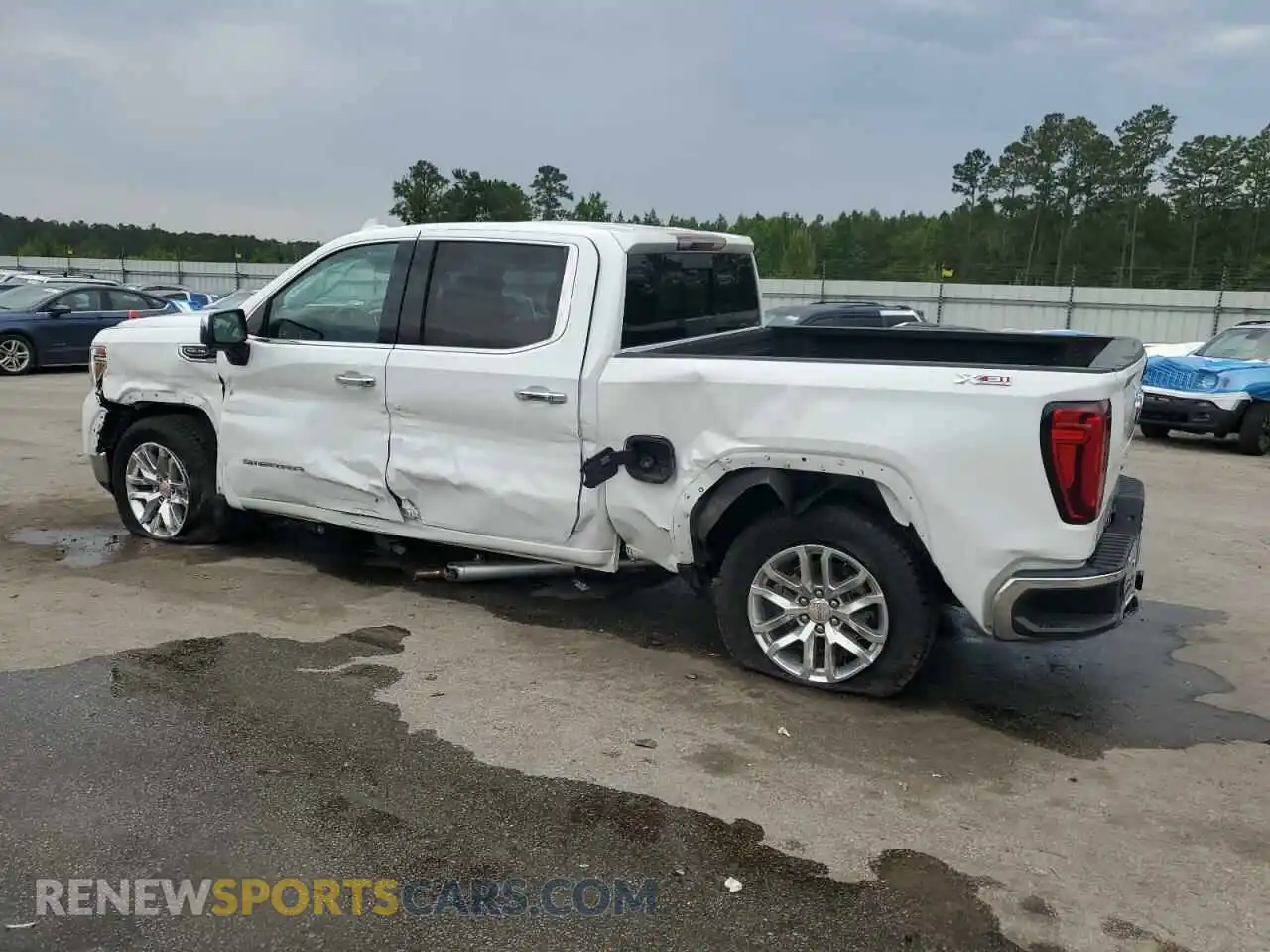 2 Photograph of a damaged car 3GTU9DED7MG162977 GMC SIERRA 2021