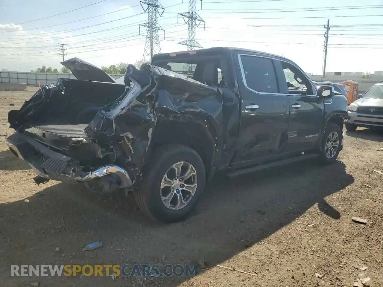3 Photograph of a damaged car 3GTU9DED8MG435117 GMC SIERRA 2021