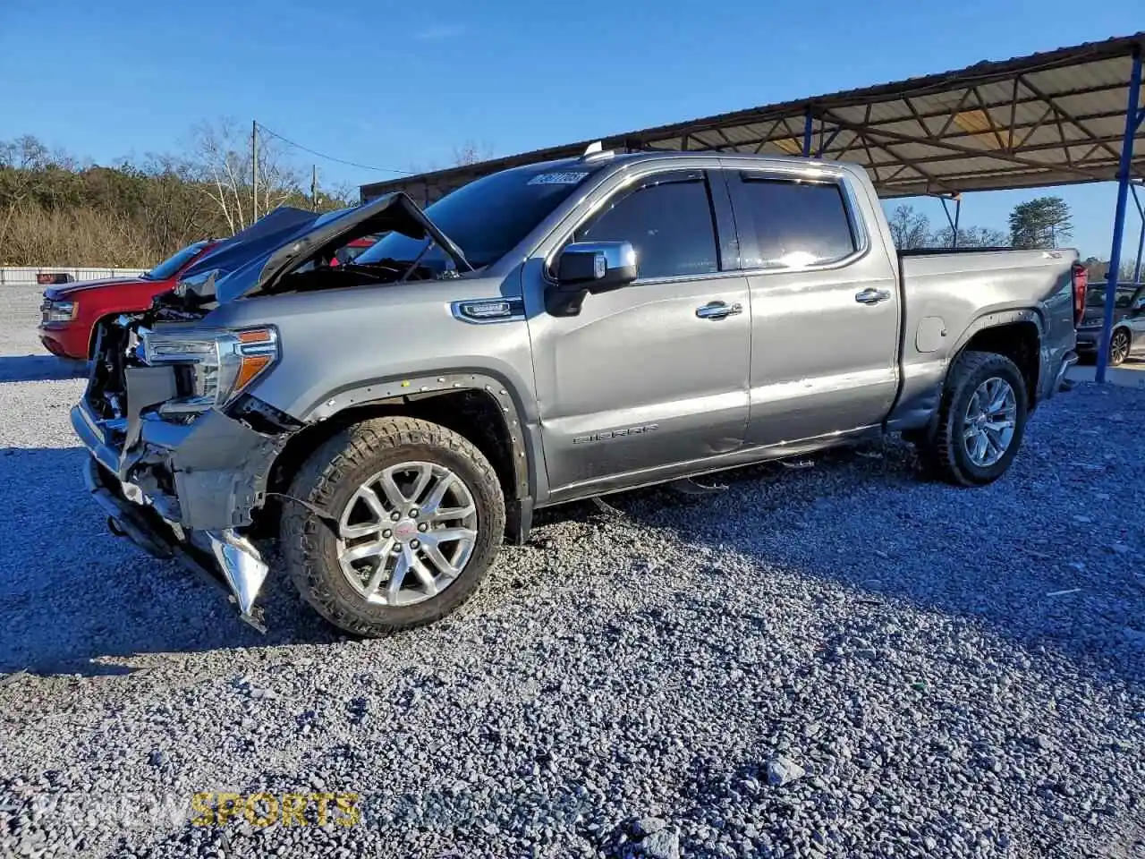 1 Photograph of a damaged car 3GTU9DET0MG218541 GMC SIERRA 2021