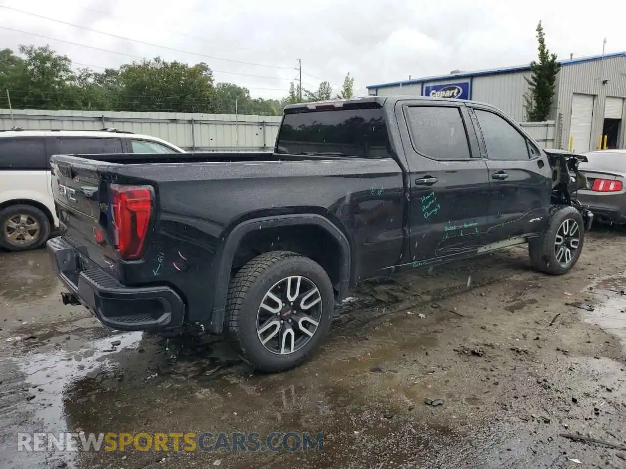 3 fotografías del automóvil dañado 3GTU9EET5MG452230 GMC SIERRA 2021