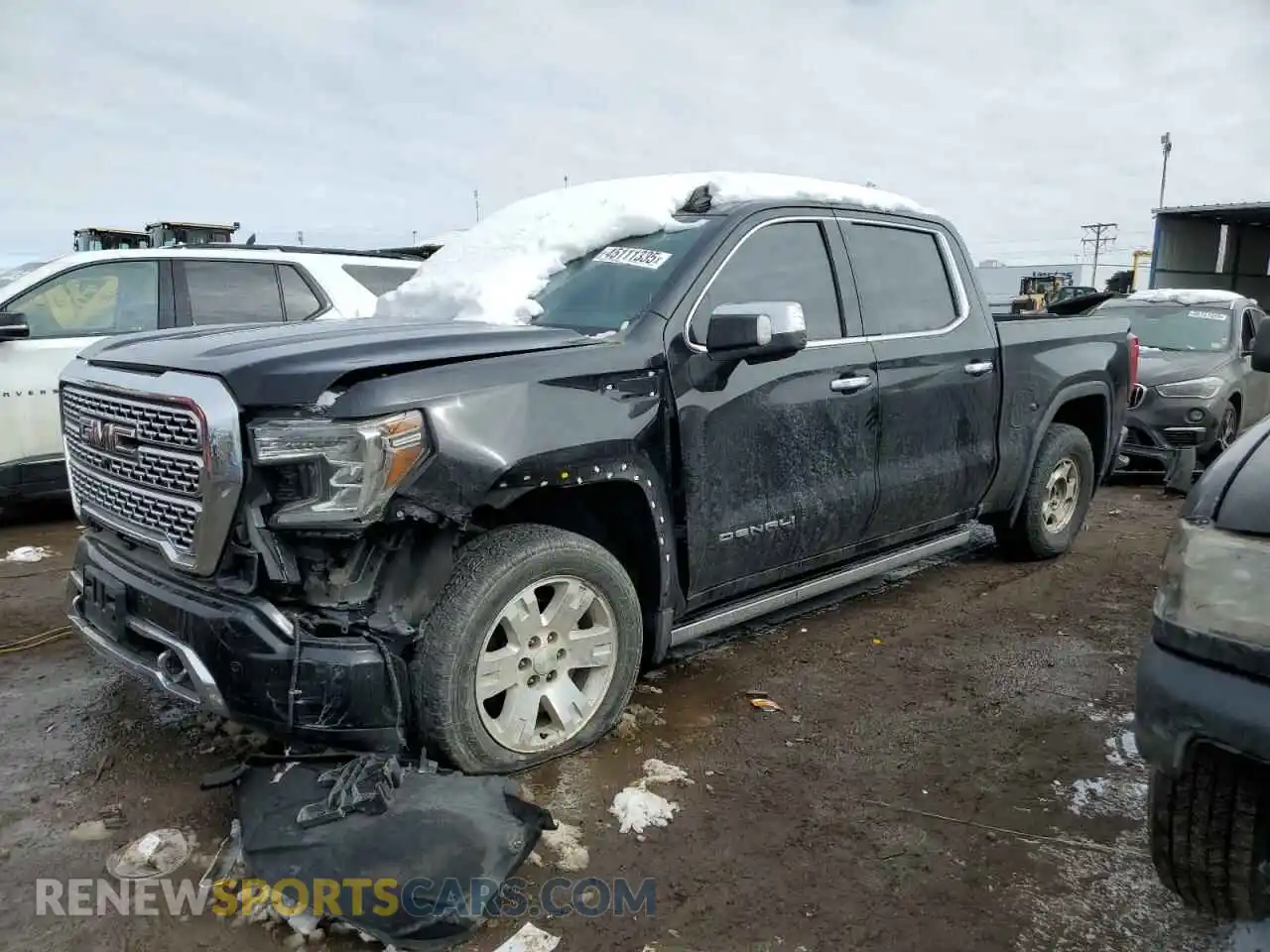 1 Photograph of a damaged car 3GTU9FET3MG283587 GMC SIERRA 2021