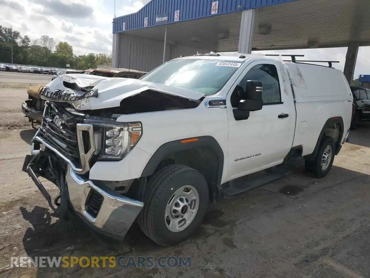 1 Photograph of a damaged car 1GT39LE74NF316919 GMC SIERRA 2022