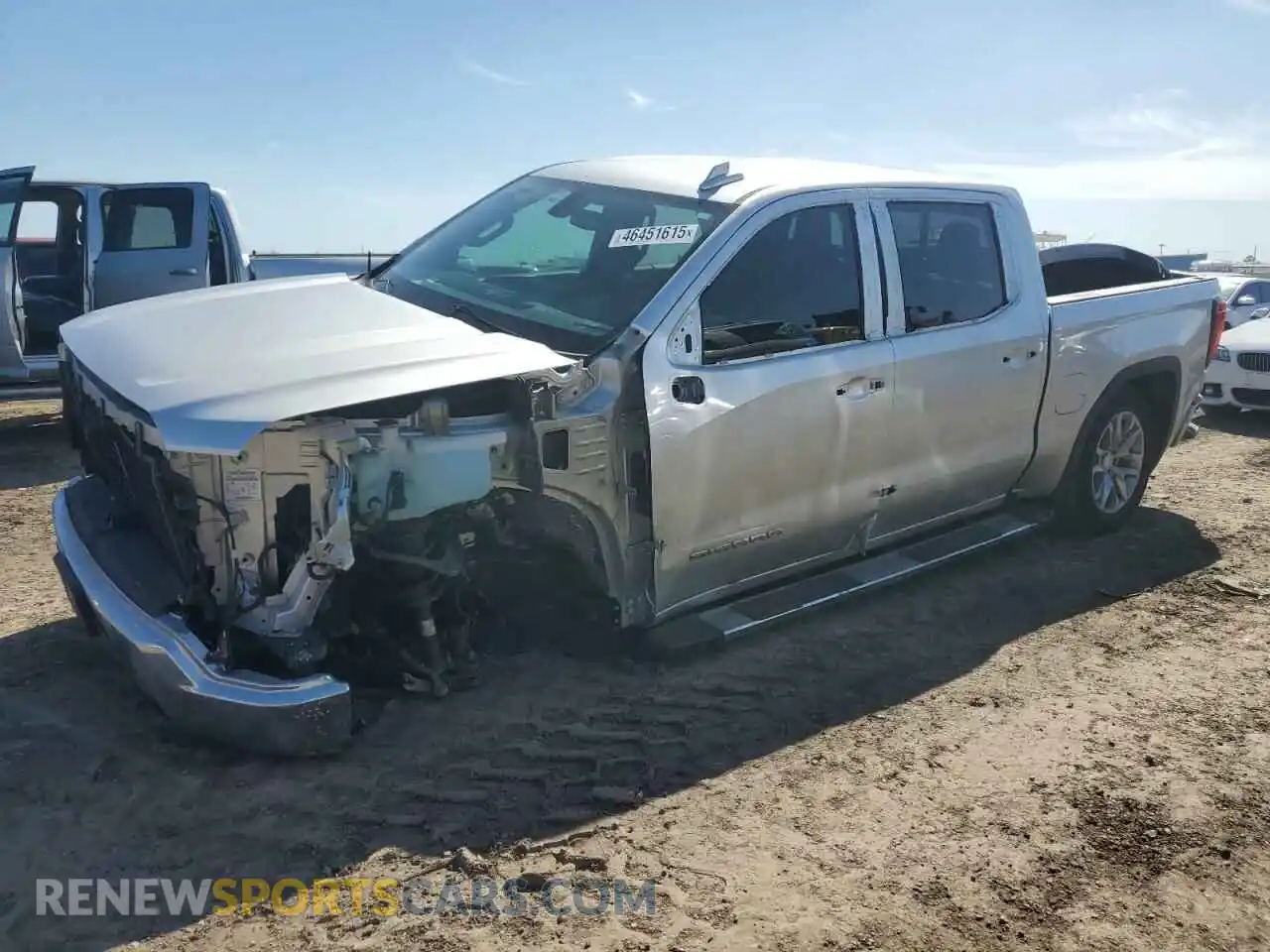 1 Photograph of a damaged car 3GTP8DED4NG123068 GMC SIERRA 2022
