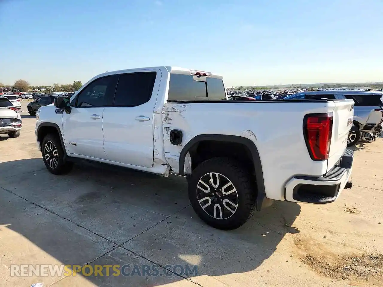 2 Photograph of a damaged car 3GTP9EEL2NG100334 GMC SIERRA 2022