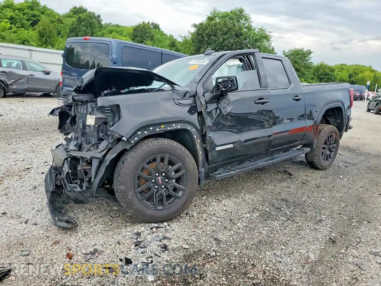 1 Photograph of a damaged car 3GTPHCEK2NG592782 GMC SIERRA 2022