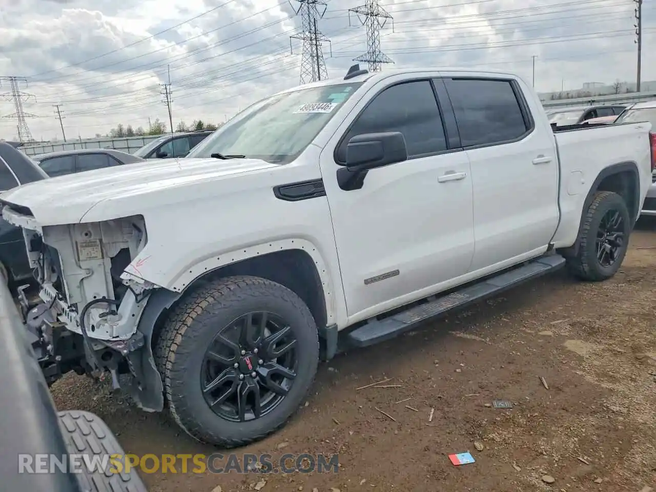 1 Photograph of a damaged car 3GTPUCEK2NG615702 GMC SIERRA 2022
