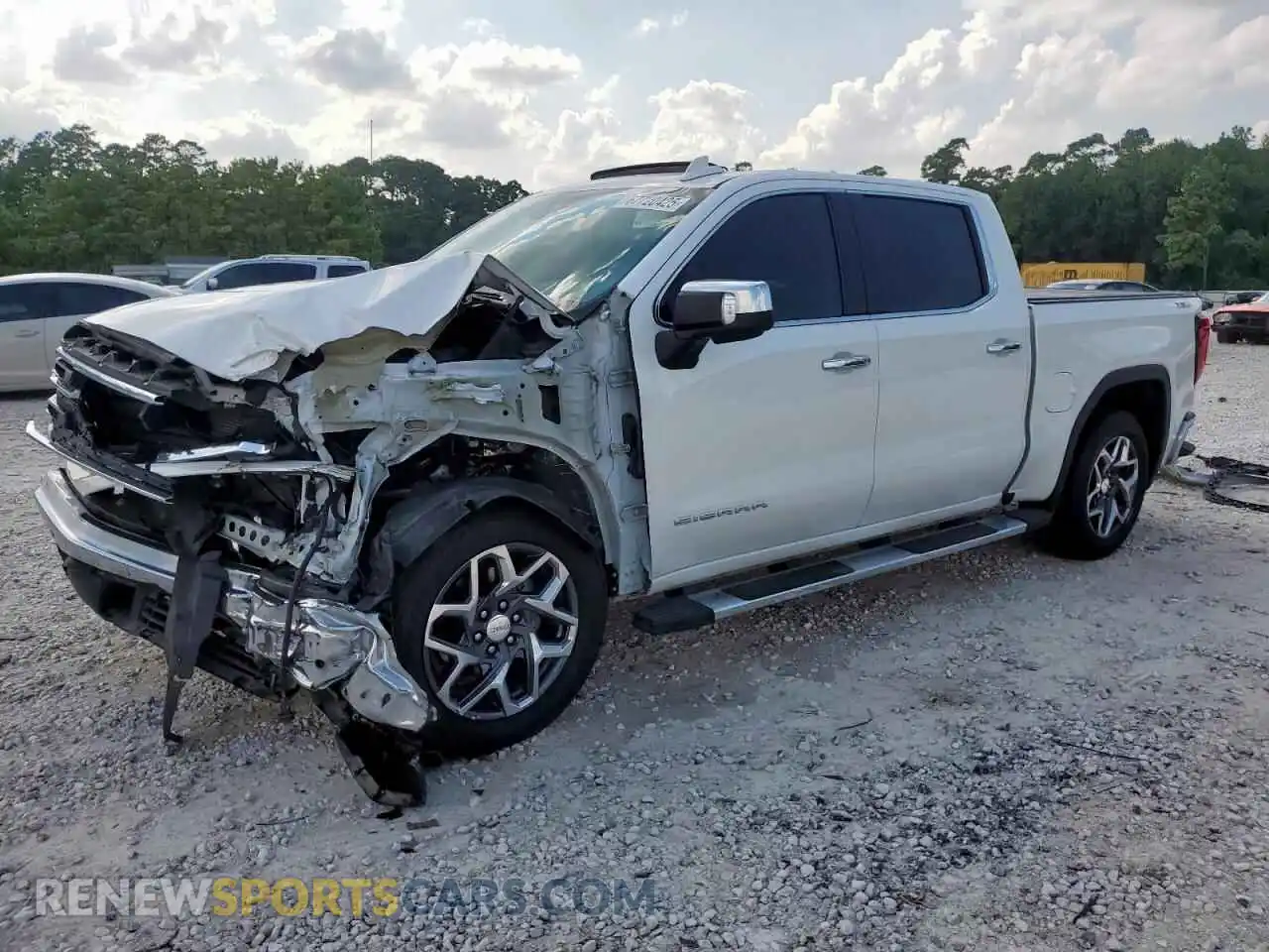 1 Photograph of a damaged car 3GTUUDED4NG656603 GMC SIERRA 2022