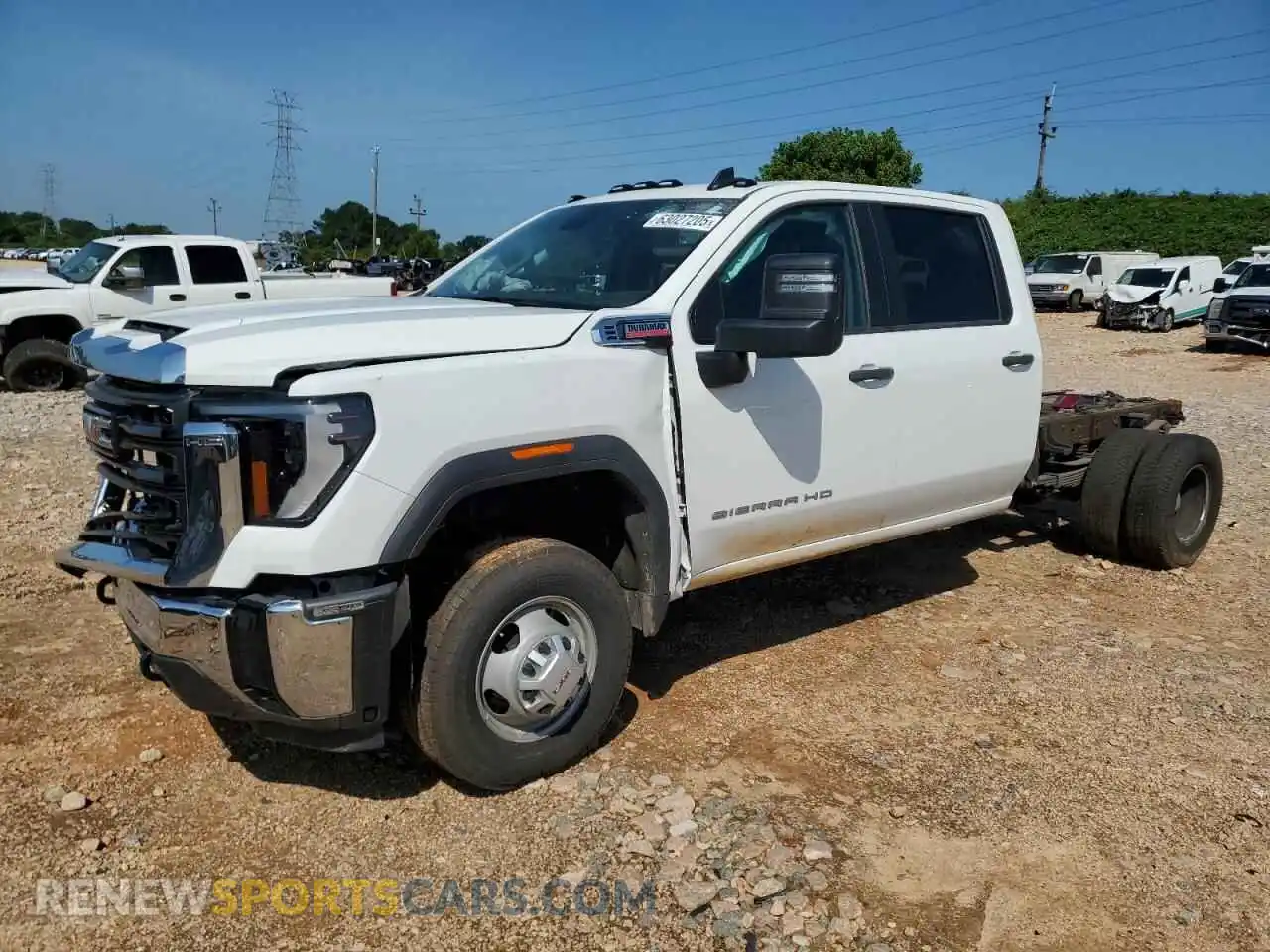 1 Photograph of a damaged car 1GD49SEY3RF309954 GMC SIERRA 2024