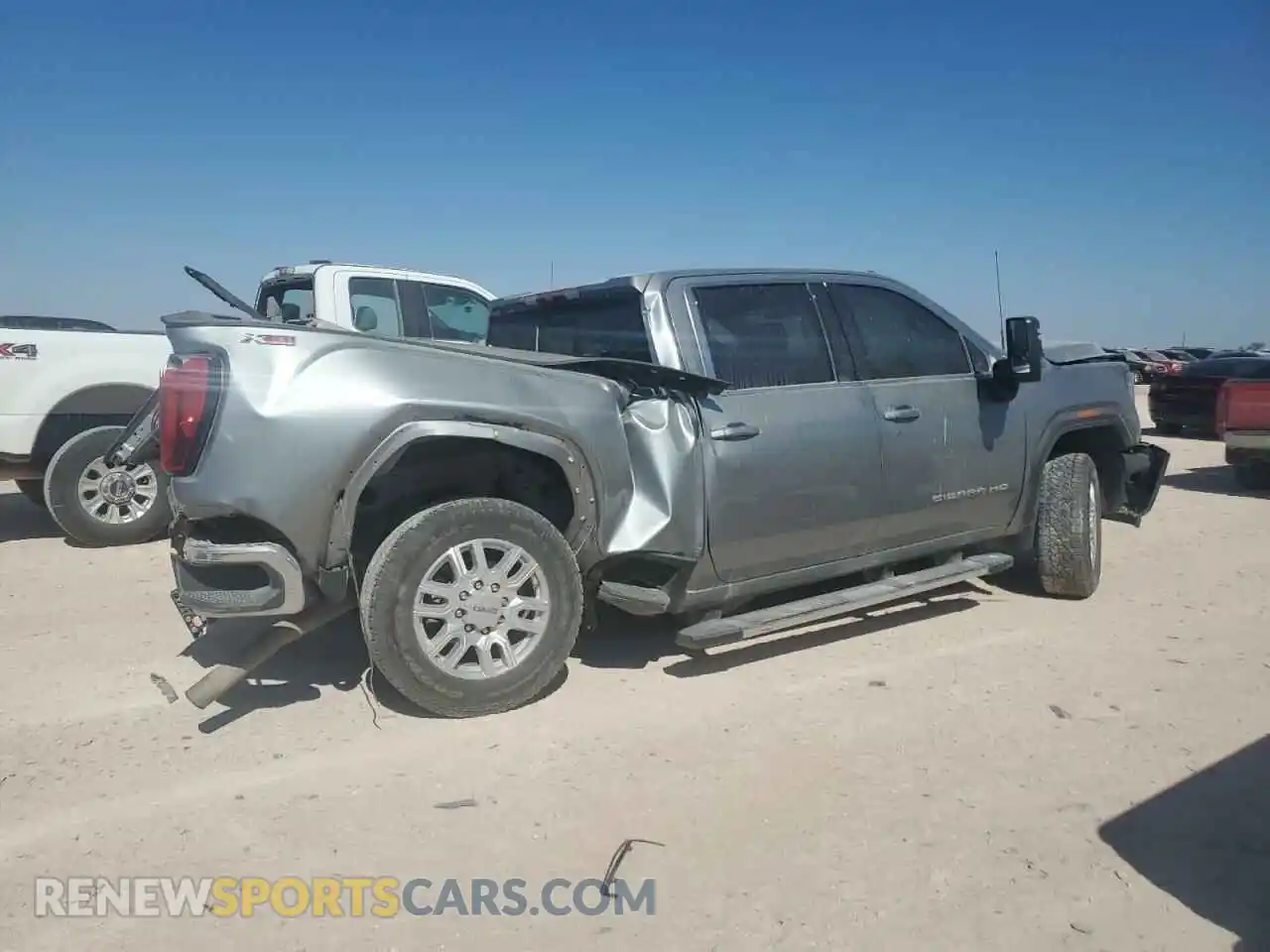 3 fotografías del automóvil dañado 1GT49ME76RF174041 GMC SIERRA 2024