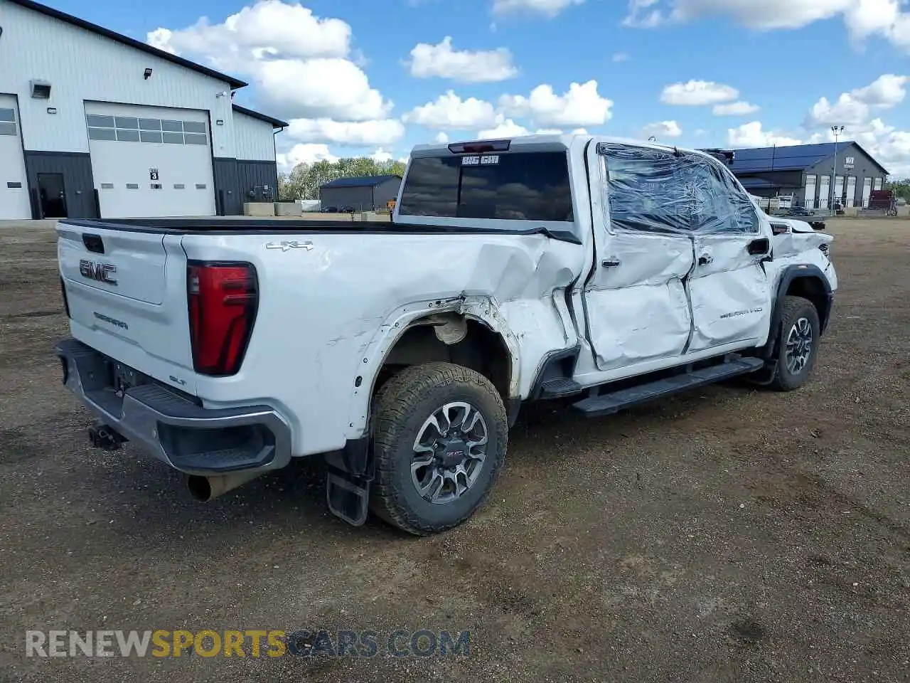 3 fotografías del automóvil dañado 1GT49NEY1RF352646 GMC SIERRA 2024