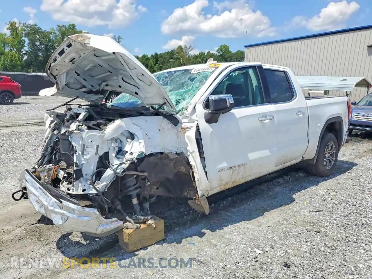 1 Photograph of a damaged car 3GTPHDED0RG143680 GMC SIERRA 2024