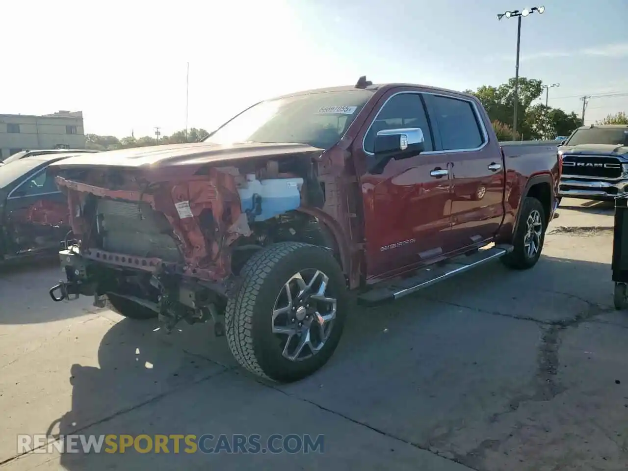 1 Photograph of a damaged car 3GTUUDED1RG344261 GMC SIERRA 2024