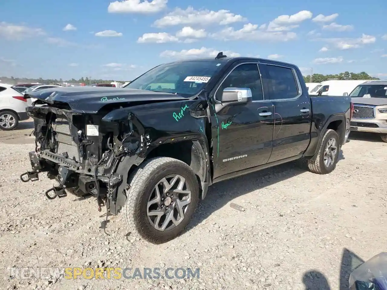 1 Photograph of a damaged car 3GTUUDED6RG273445 GMC SIERRA 2024