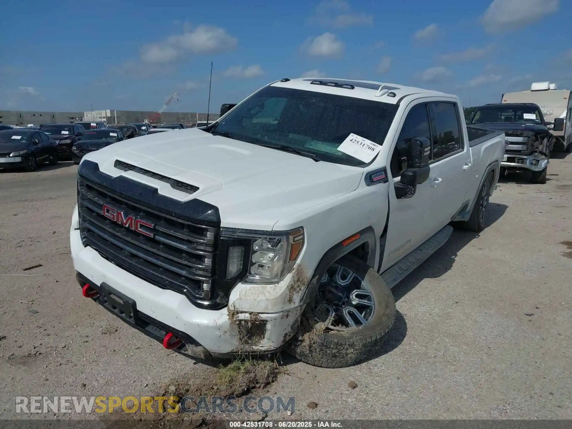 2 Photograph of a damaged car 1GT49PEY9MF113883 GMC SIERRA 2500HD 2021