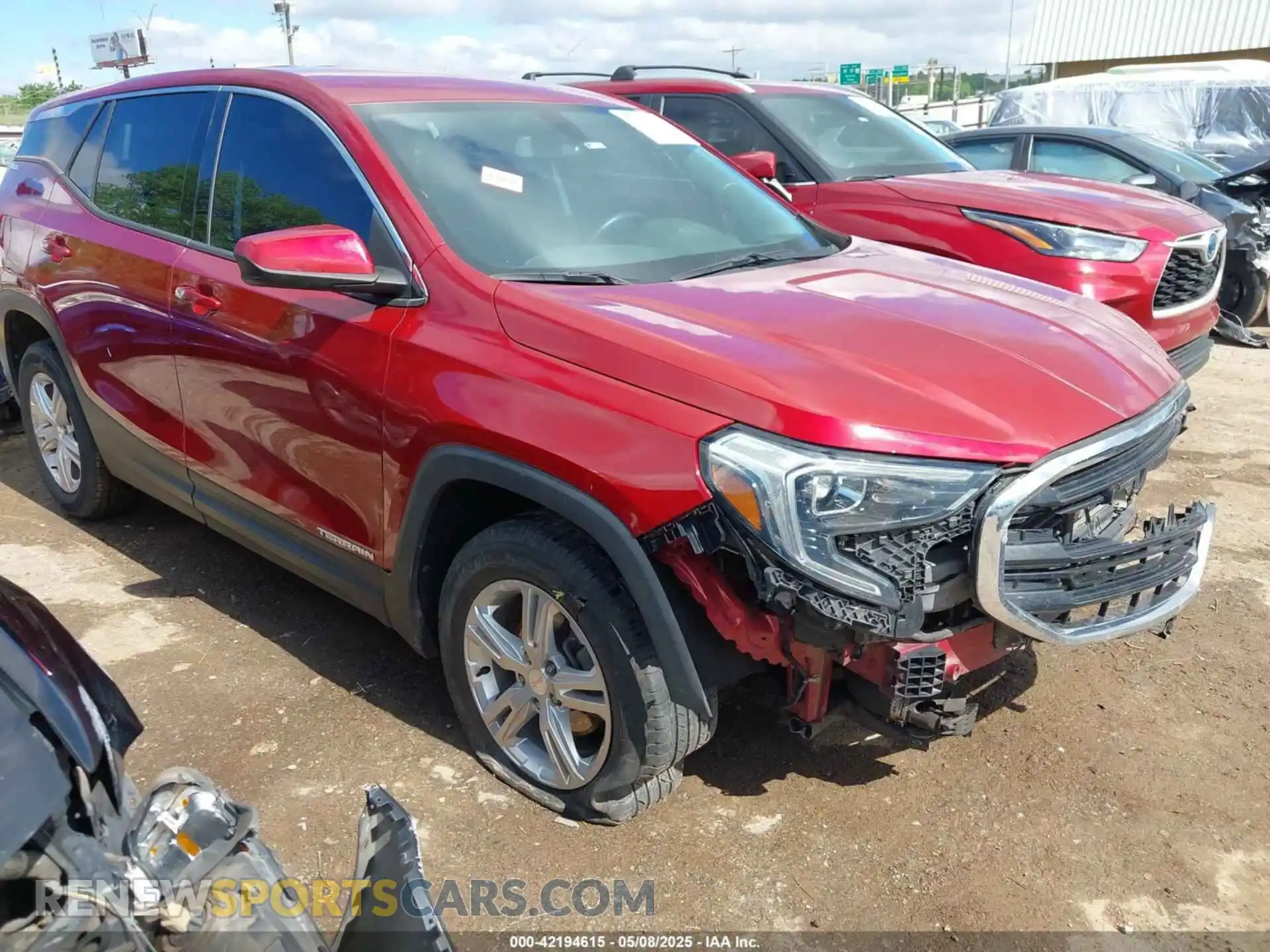 1 Photograph of a damaged car 3GKALMEV9KL180080 GMC TERRAIN 2019