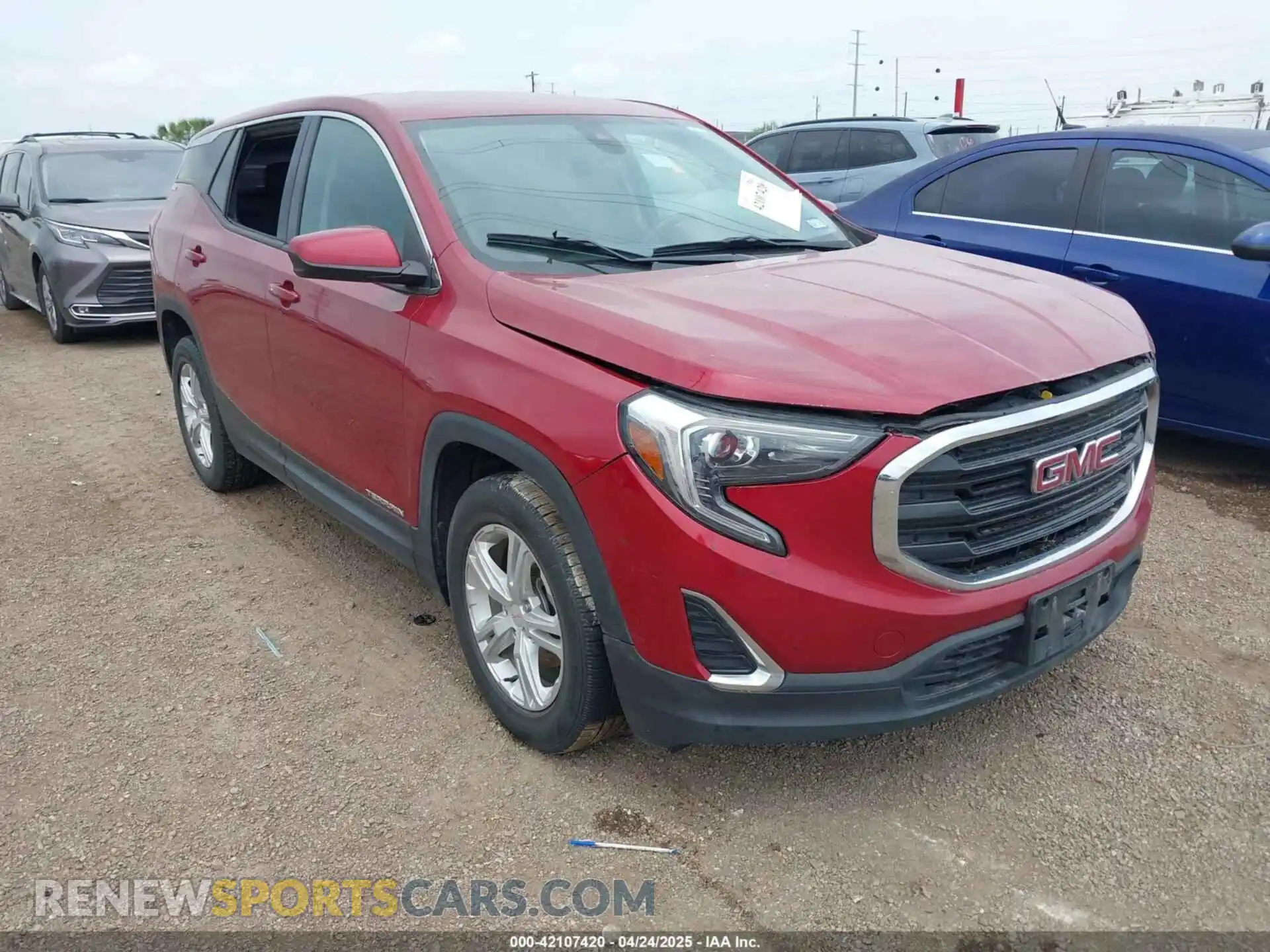 1 Photograph of a damaged car 3GKALMEV2LL137413 GMC TERRAIN 2020