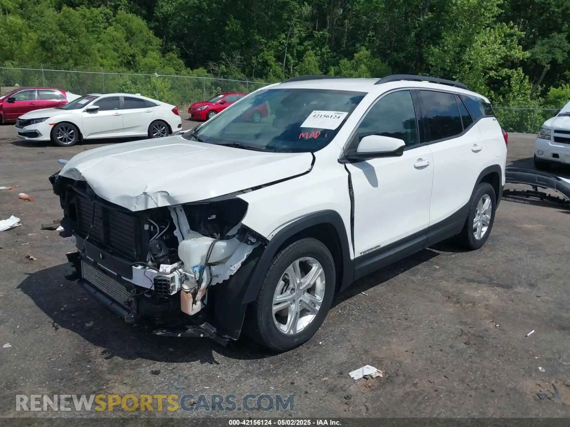 2 Photograph of a damaged car 3GKALMEVXLL298642 GMC TERRAIN 2020