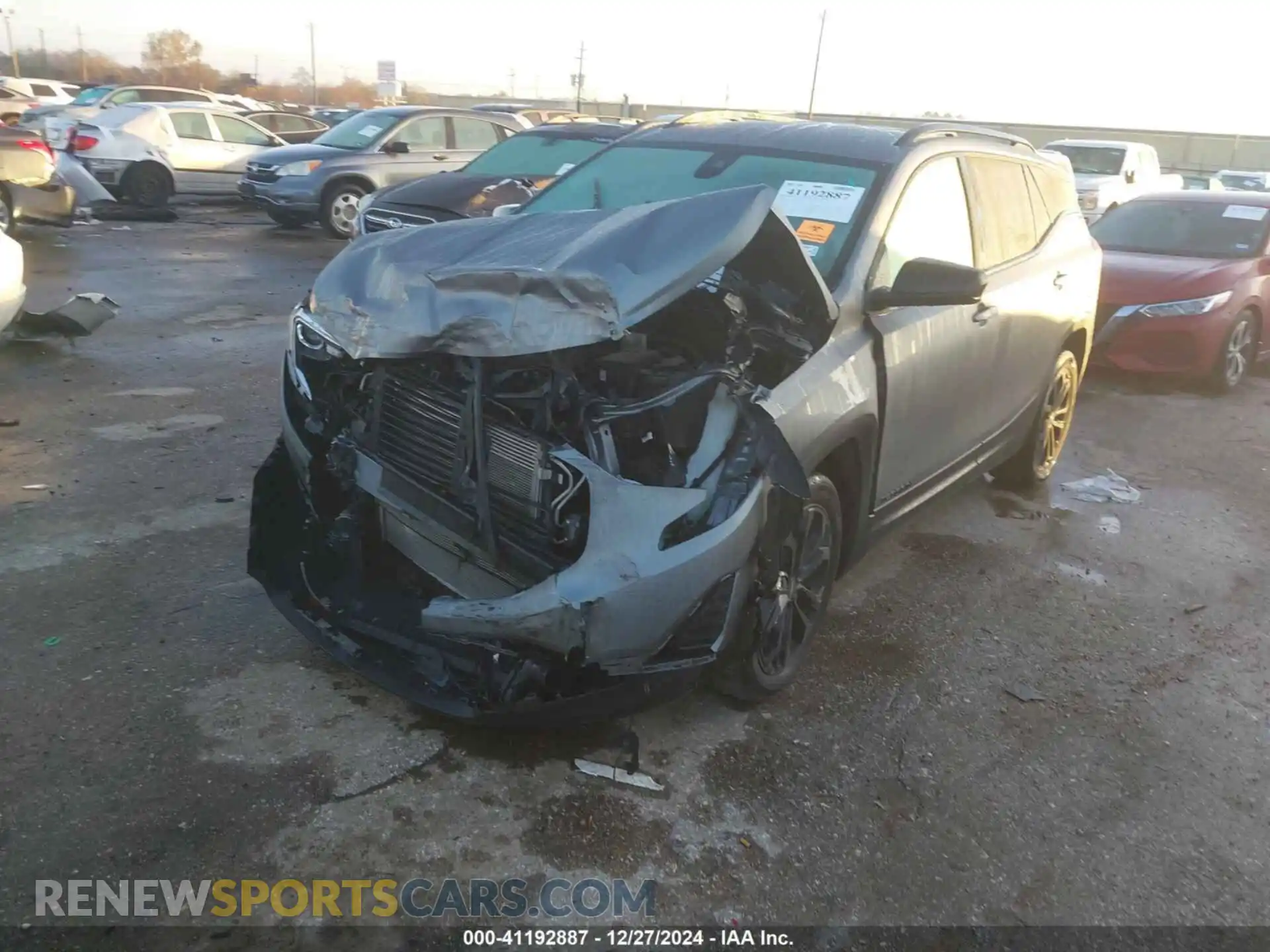 2 Photograph of a damaged car 3GKALMEV3ML343356 GMC TERRAIN 2021