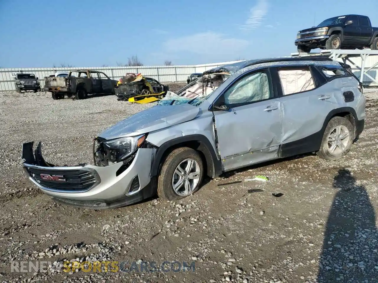 1 fotografías del automóvil dañado 3GKALMEV3ML402440 GMC TERRAIN 2021