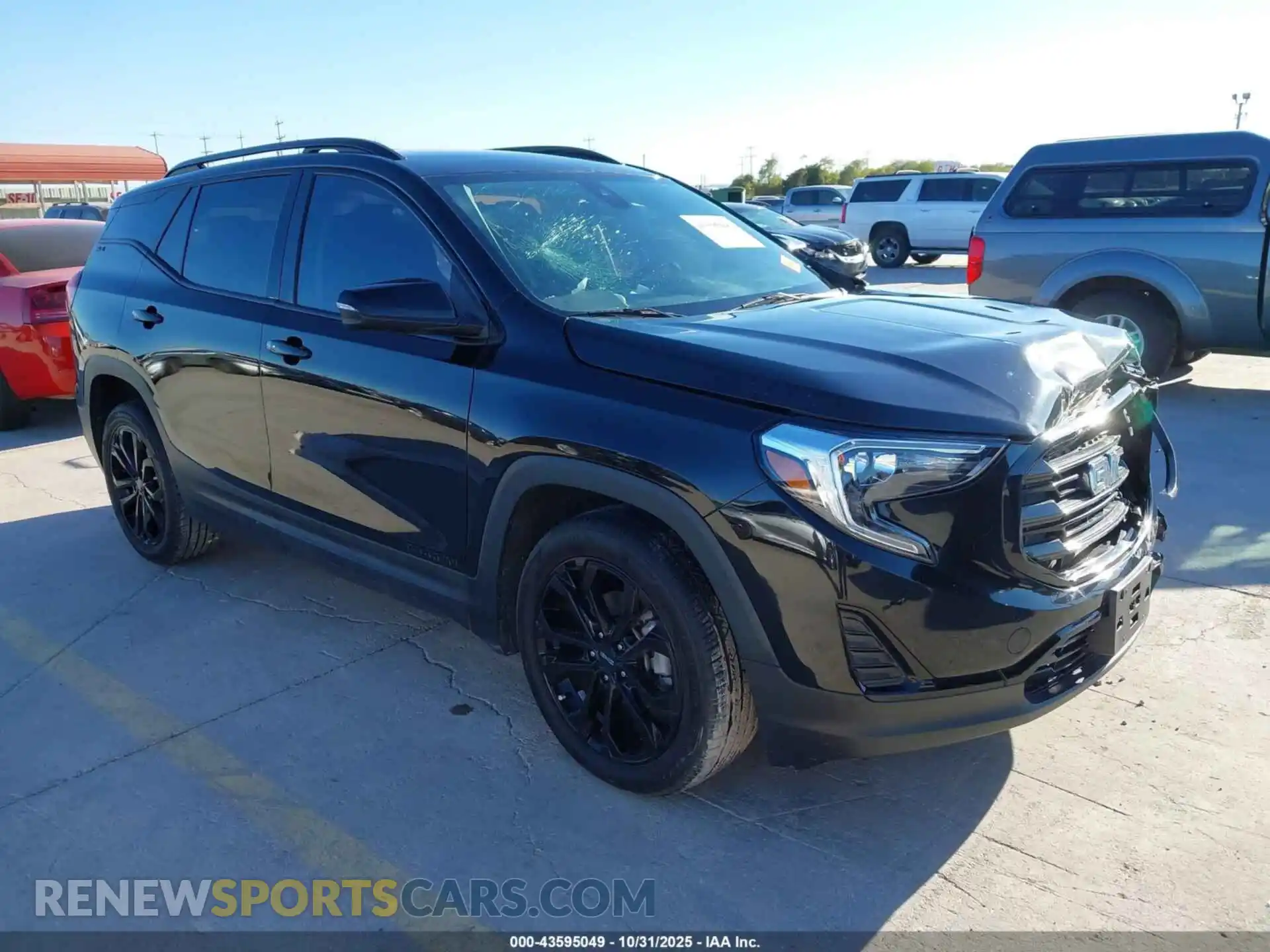 1 Photograph of a damaged car 3GKALMEV4ML399967 GMC TERRAIN 2021