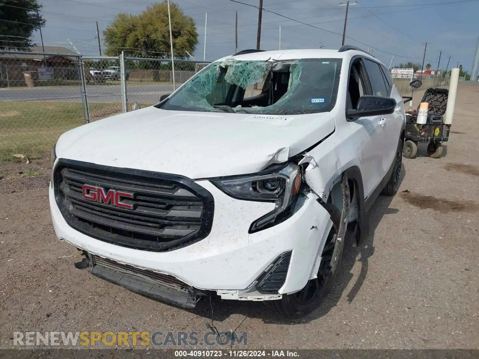 2 fotografías del automóvil dañado 3GKALMEV5ML369697 GMC TERRAIN 2021