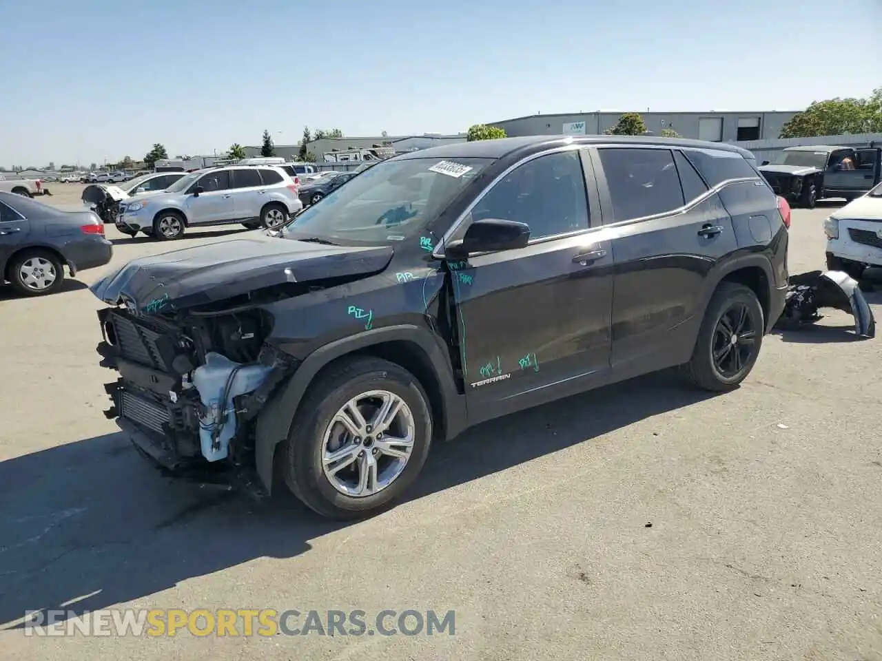 1 Photograph of a damaged car 3GKALMEV7ML396299 GMC TERRAIN 2021