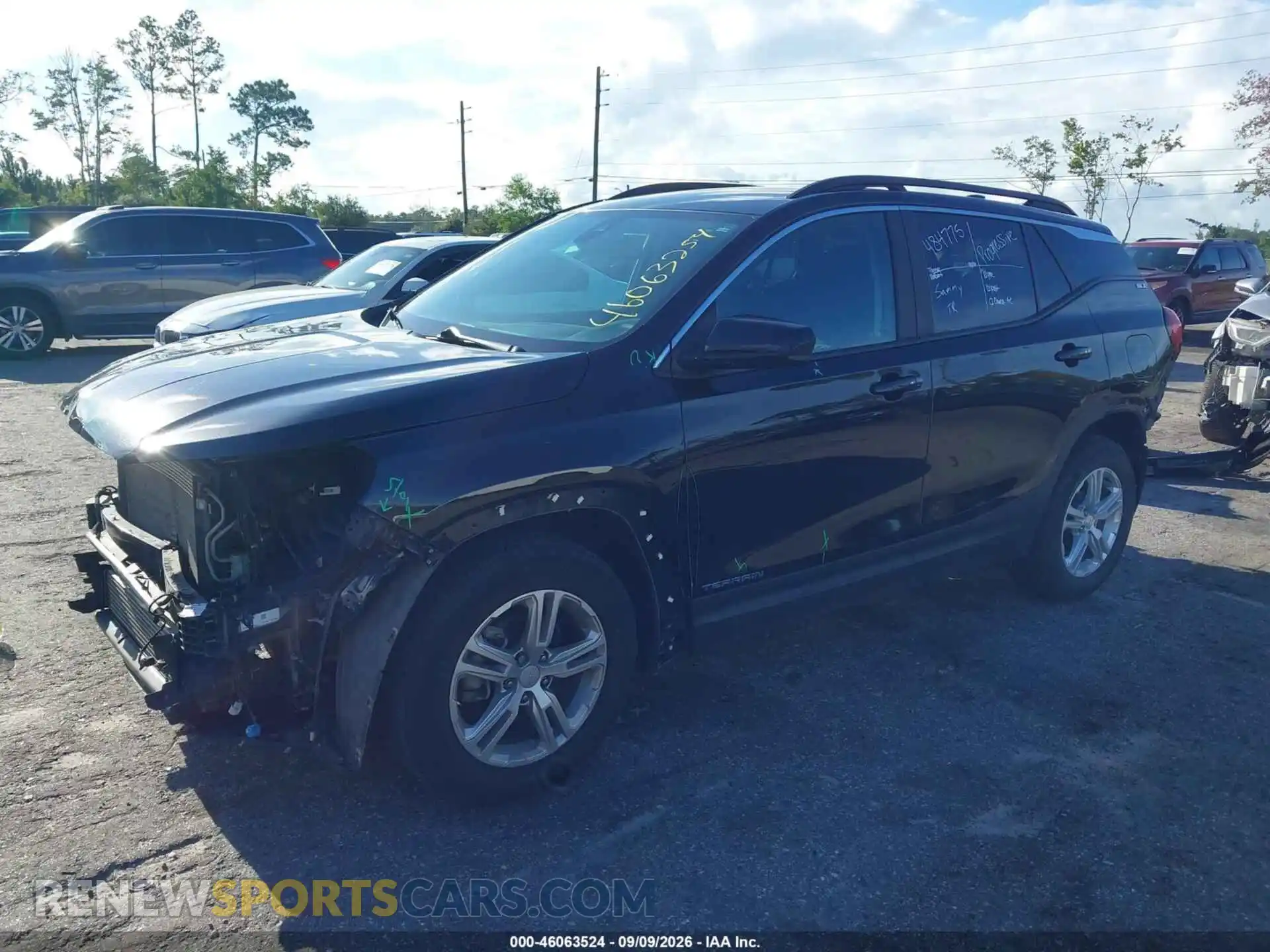 2 Photograph of a damaged car 3GKALMEV8ML300518 GMC TERRAIN 2021