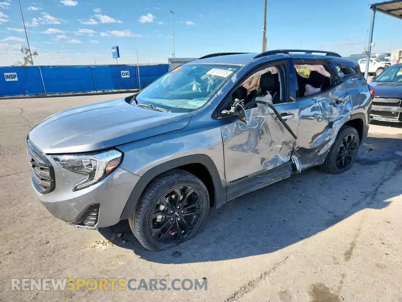 1 Photograph of a damaged car 3GKALMEV8ML343840 GMC TERRAIN 2021
