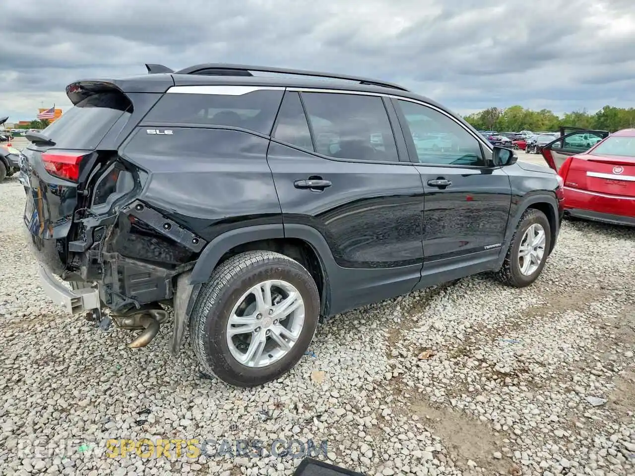 3 fotografías del automóvil dañado 3GKALMEV8ML385747 GMC TERRAIN 2021