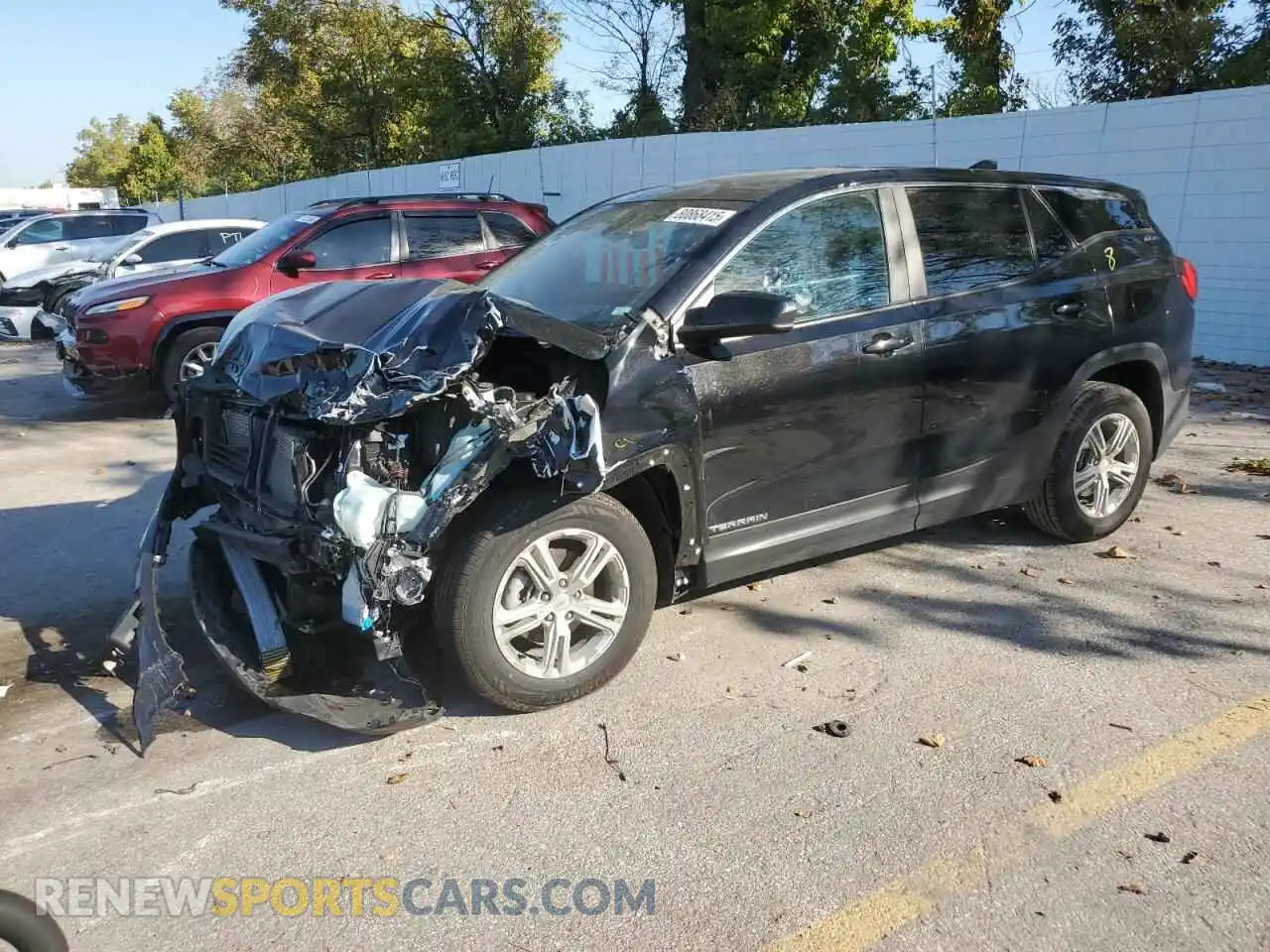 1 Photograph of a damaged car 3GKALMEV9ML396966 GMC TERRAIN 2021
